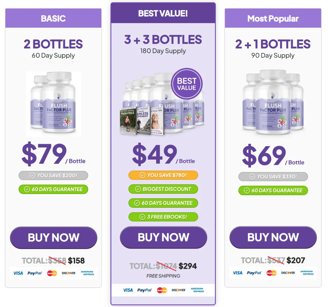 Flush Factor Plus sale